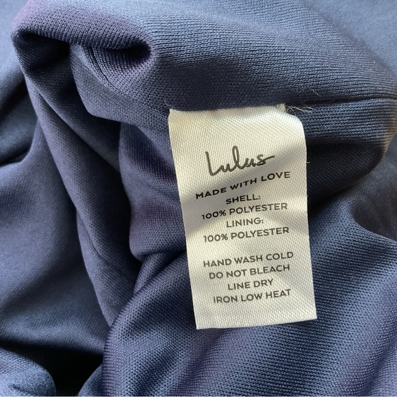 Lulus Navy Blue‎ Sleeveless Midi Dress Size Small - Picture 7 of 9